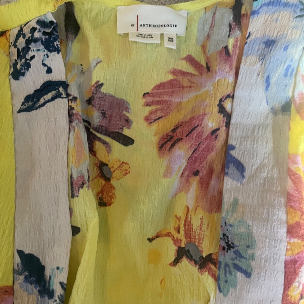 Anthropologie tiered floral kimono dress - Picture 2 of 3